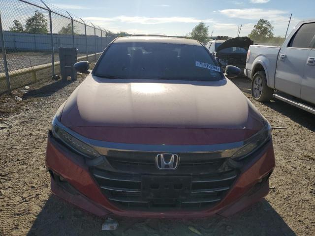 1HGCV2F33MA009689 - 2021 HONDA ACCORD SPORT RED photo 5