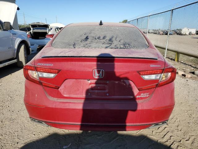 1HGCV2F33MA009689 - 2021 HONDA ACCORD SPORT RED photo 6