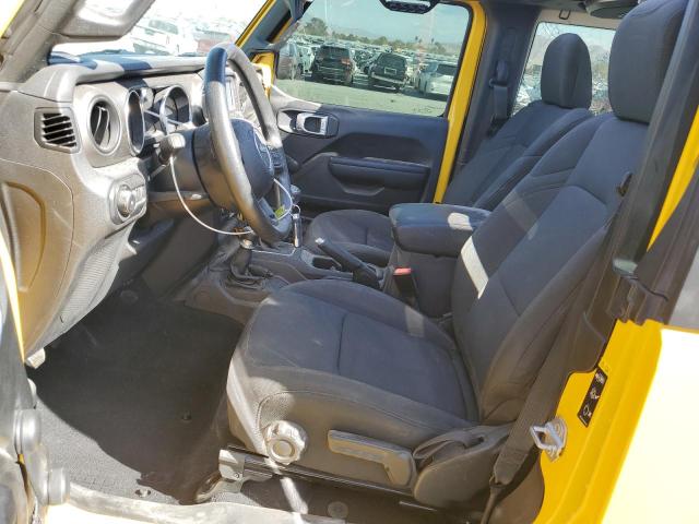 1C4GJXAG1MW631732 - 2021 JEEP WRANGLER SPORT YELLOW photo 7