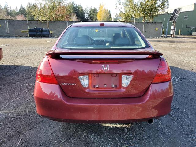 1HGCM56806A066094 - 2006 HONDA ACCORD EX BURGUNDY photo 6