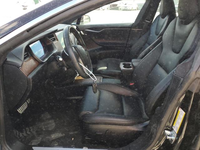 5YJSA1E24LF413566 - 2020 TESLA MODEL S Սև լուսանկար 7