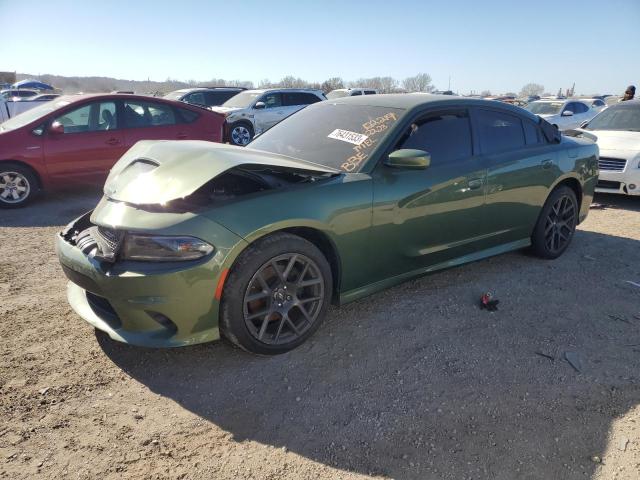 2C3CDXCT4NH190148 - 2022 DODGE CHARGER R/T GREEN photo 1