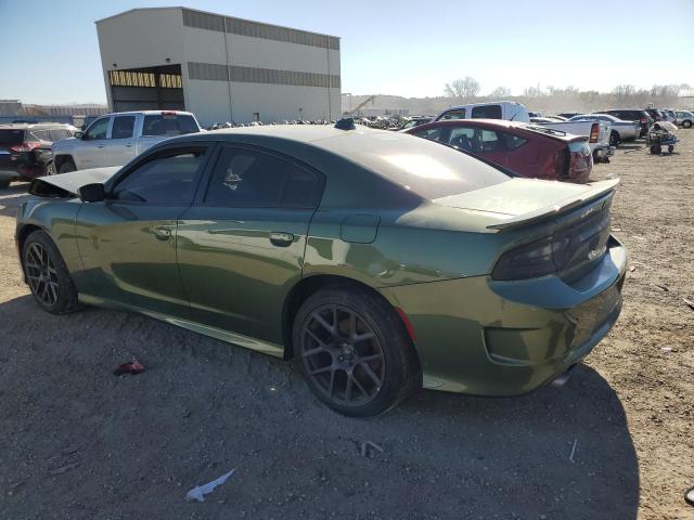 2C3CDXCT4NH190148 - 2022 DODGE CHARGER R/T GREEN photo 2