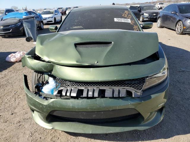 2C3CDXCT4NH190148 - 2022 DODGE CHARGER R/T GREEN photo 5
