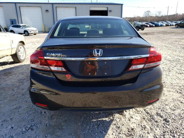 2HGFB2F53EH518496 - 2014 HONDA CIVIC LX BLACK photo 6