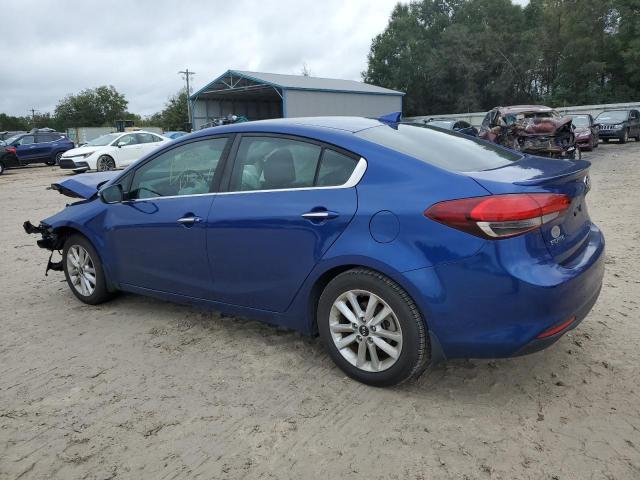 3KPFL4A75HE119248 - 2017 KIA FORTE LX BLUE photo 2