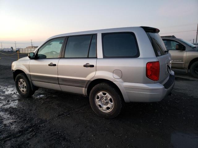 2HKYF181X4H589958 - 2004 HONDA PILOT LX SILVER photo 2