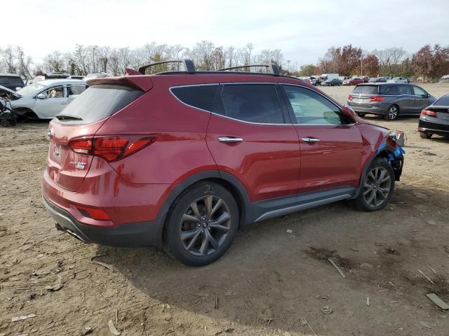 5XYZW4LA2HG422875 - 2017 HYUNDAI SANTA FE S RED photo 3