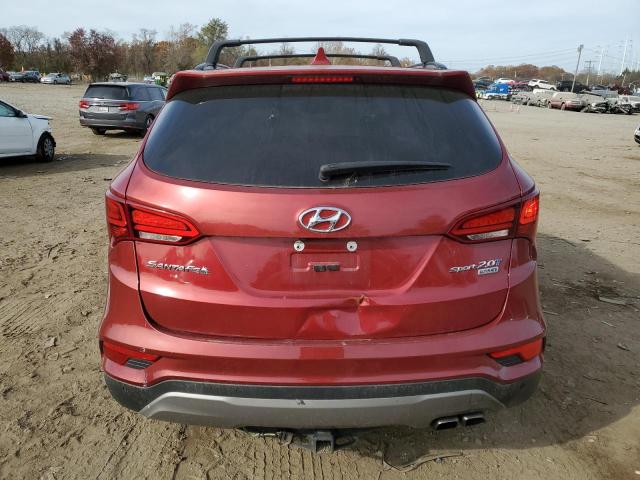 5XYZW4LA2HG422875 - 2017 HYUNDAI SANTA FE S RED photo 6