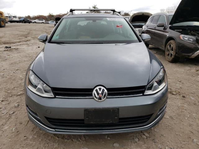 3VWCA7AU3FM513458 - 2015 VOLKSWAGEN GOLF SPORT TDI S GRAY photo 5