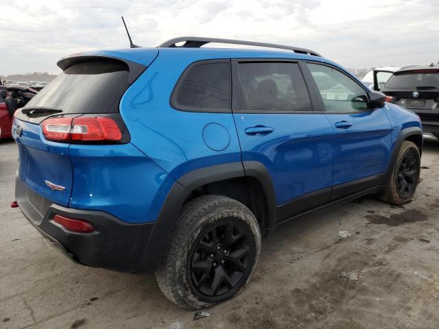 1C4PJMBB3HW626121 - 2017 JEEP CHEROKEE TRAILHAWK BLUE photo 3