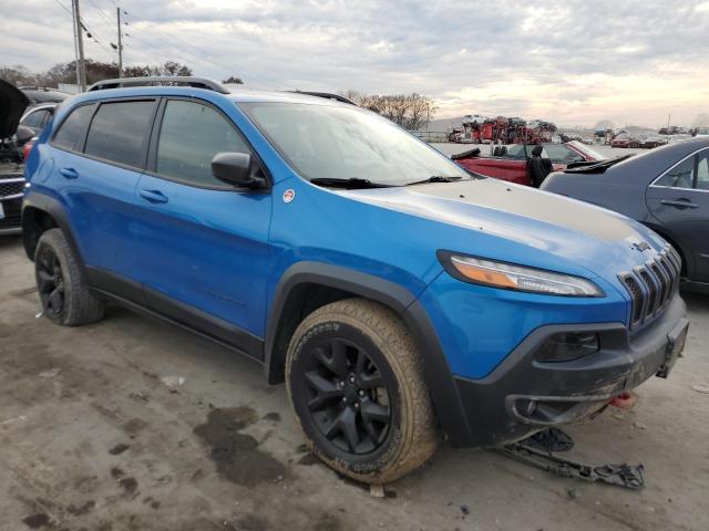 1C4PJMBB3HW626121 - 2017 JEEP CHEROKEE TRAILHAWK BLUE photo 4