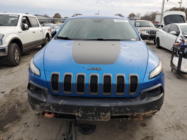 1C4PJMBB3HW626121 - 2017 JEEP CHEROKEE TRAILHAWK BLUE photo 5