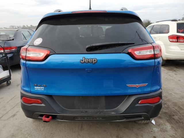 1C4PJMBB3HW626121 - 2017 JEEP CHEROKEE TRAILHAWK BLUE photo 6