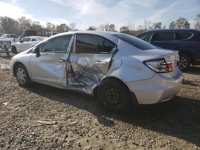 2HGFB2F57EH551128 - 2014 HONDA CIVIC LX SILVER photo 2