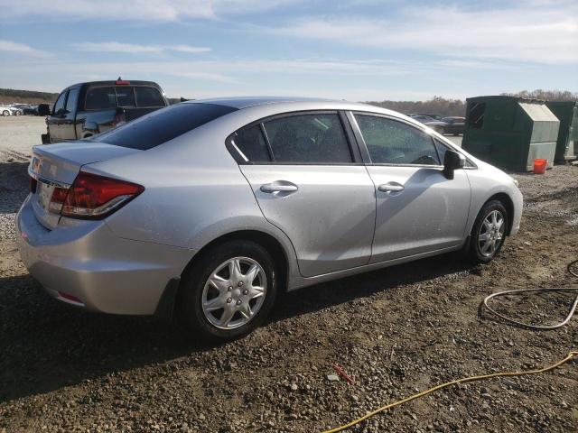 2HGFB2F57EH551128 - 2014 HONDA CIVIC LX SILVER photo 3