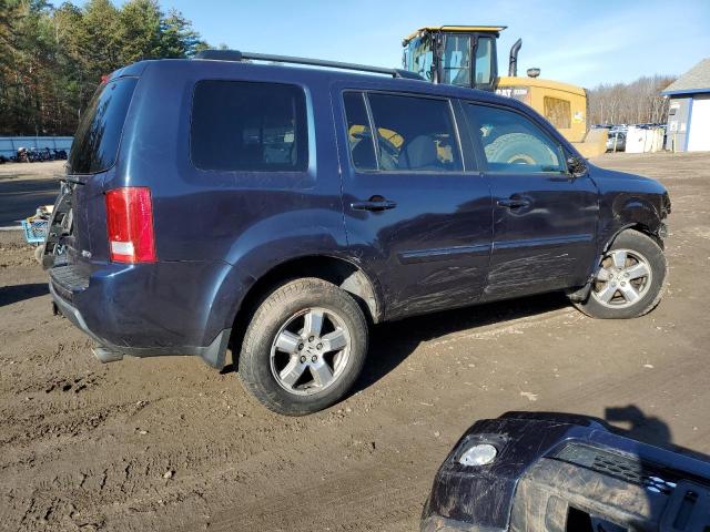 5FNYF4H54BB012682 - 2011 HONDA PILOT EXL BLUE photo 3