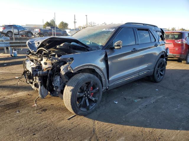 1FM5K8GCXMGA83184 - 2021 FORD EXPLORER ST GRAY photo 1