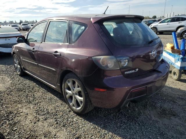 JM1BK344381775416 - 2008 MAZDA 3 HATCHBACK PURPLE photo 2