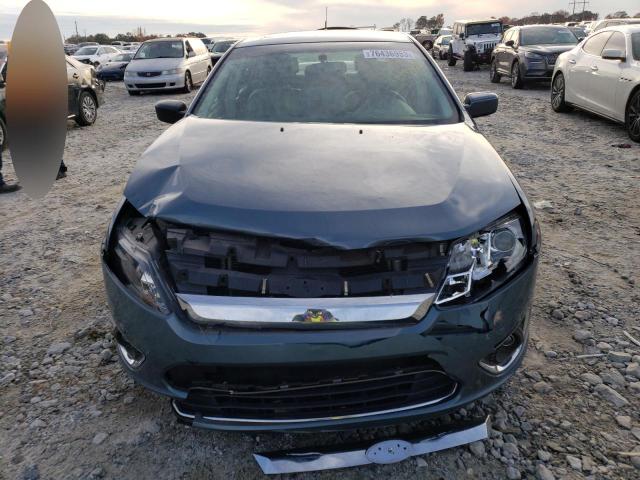 3FAHP0JGXCR298822 - 2012 FORD FUSION SEL TEAL photo 5