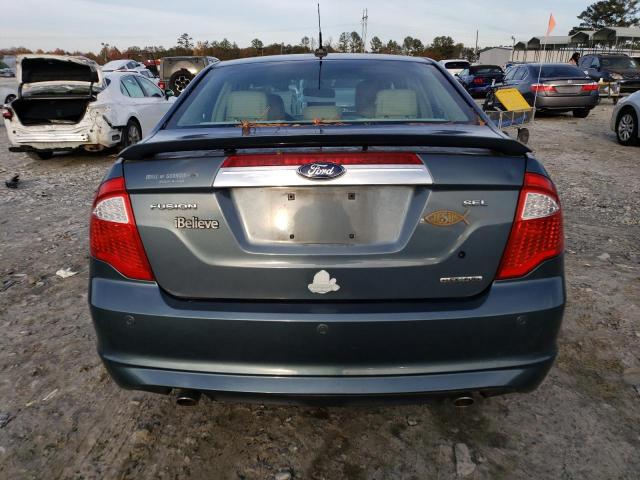 3FAHP0JGXCR298822 - 2012 FORD FUSION SEL TEAL photo 6