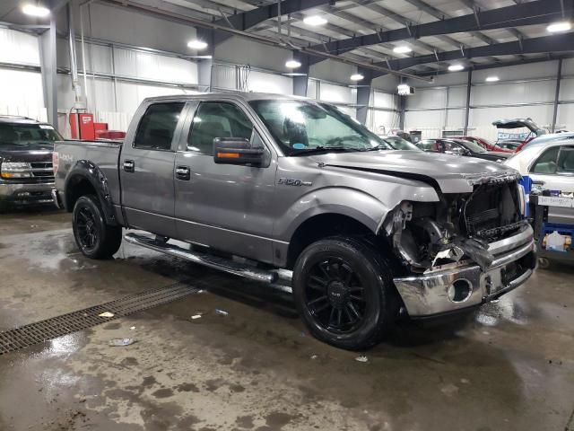 1FTPW14V39FA80722 - 2009 FORD F150 SUPERCREW GRAY photo 4