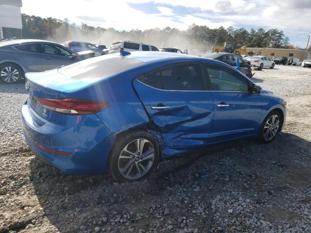 KMHD84LF9HU166650 - 2017 HYUNDAI ELANTRA SE BLUE photo 3