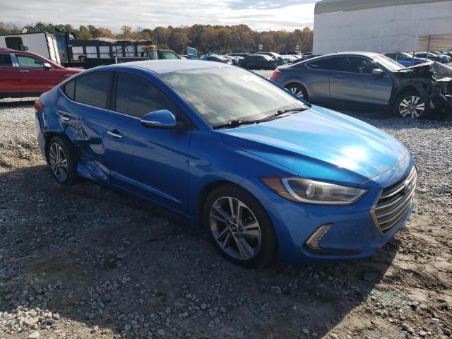 KMHD84LF9HU166650 - 2017 HYUNDAI ELANTRA SE BLUE photo 4