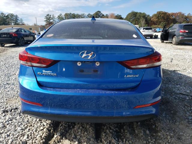 KMHD84LF9HU166650 - 2017 HYUNDAI ELANTRA SE BLUE photo 6