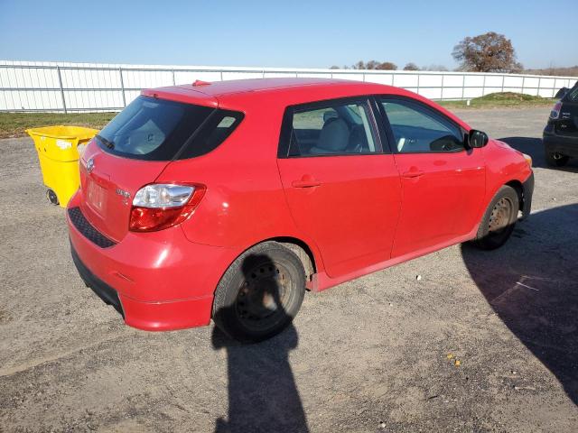 2T1KE40E09C003593 - 2009 TOYOTA COROLLA MA S RED photo 3