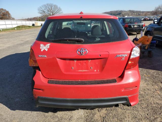 2T1KE40E09C003593 - 2009 TOYOTA COROLLA MA S RED photo 6