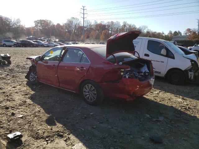 4T4BF1FK1DR330235 - 2013 TOYOTA CAMRY L RED photo 2