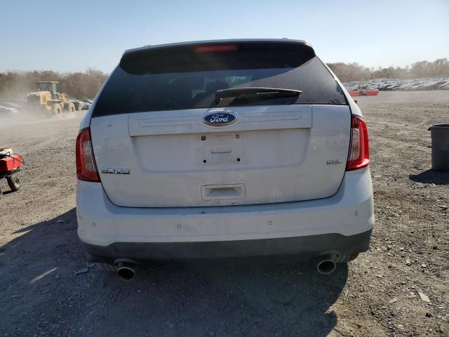 2FMDK3JC5DBB70988 - 2013 FORD EDGE SEL WHITE photo 6