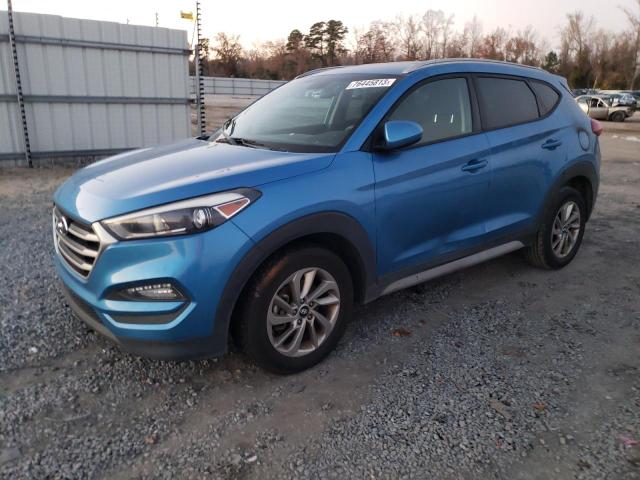 KM8J33A46JU707026 - 2018 HYUNDAI TUCSON SEL BLUE photo 1