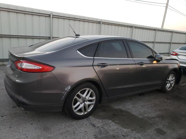 3FA6P0H7XER114060 - 2014 FORD FUSION SE GRAY photo 3