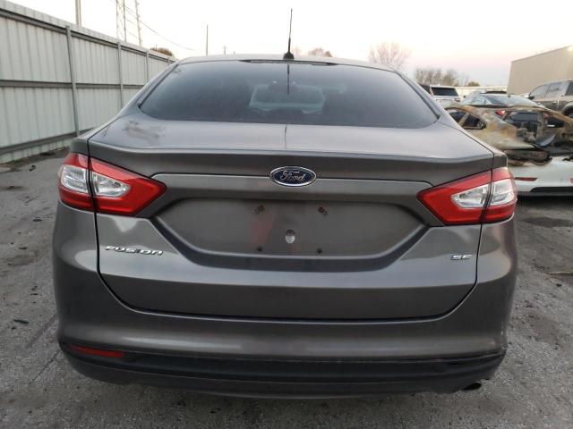 3FA6P0H7XER114060 - 2014 FORD FUSION SE GRAY photo 6