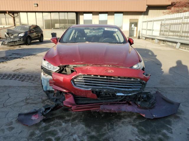 1FA6P0H79E5395321 - 2014 FORD FUSION SE MAROON photo 5