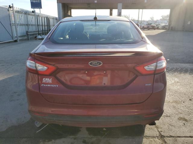 1FA6P0H79E5395321 - 2014 FORD FUSION SE MAROON photo 6