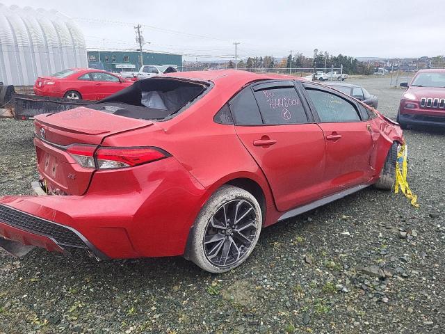 5YFB4RBEXLP011401 - 2020 TOYOTA COROLLA SE RED photo 3