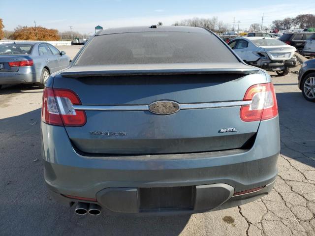 1FAHP2EWXAG118224 - 2010 FORD TAURUS SEL BLUE photo 6