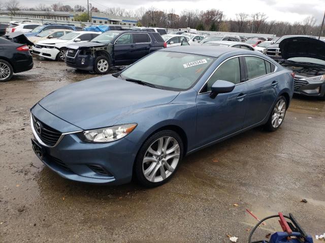 JM1GJ1V61E1135861 - 2014 MAZDA 6 TOURING BLUE photo 1