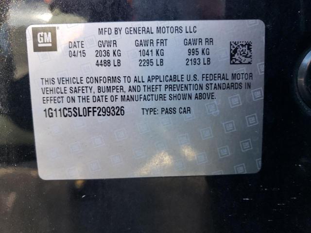 1G11C5SL0FF299326 - 2015 CHEVROLET MALIBU 1LT 黑色 照片 13