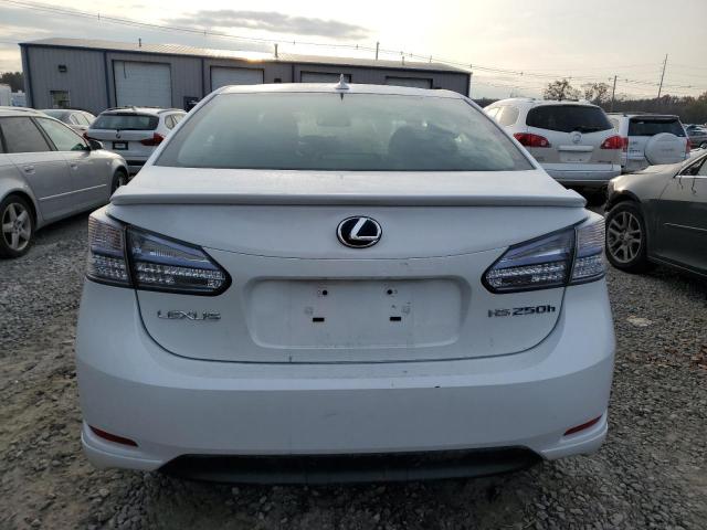 JTHBB1BA2A2021516 - 2010 LEXUS HS 250H WHITE photo 6