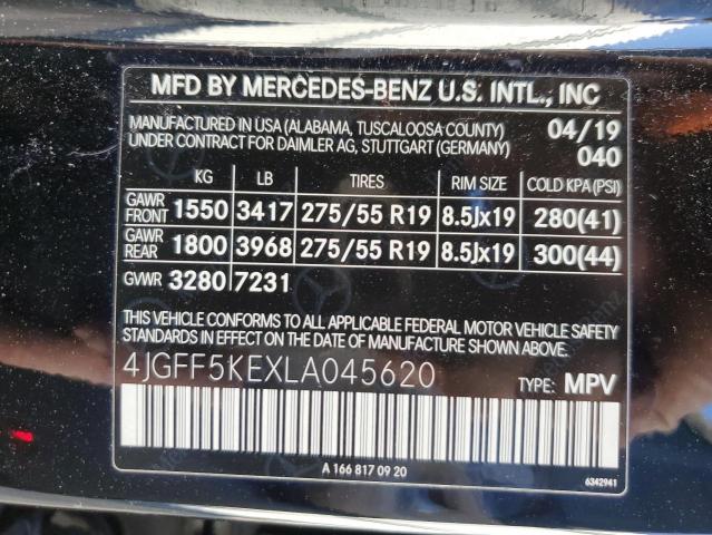 4JGFF5KEXLA045620 - 2020 MERCEDES-BENZ GLS 450 4MATIC BLACK photo 13