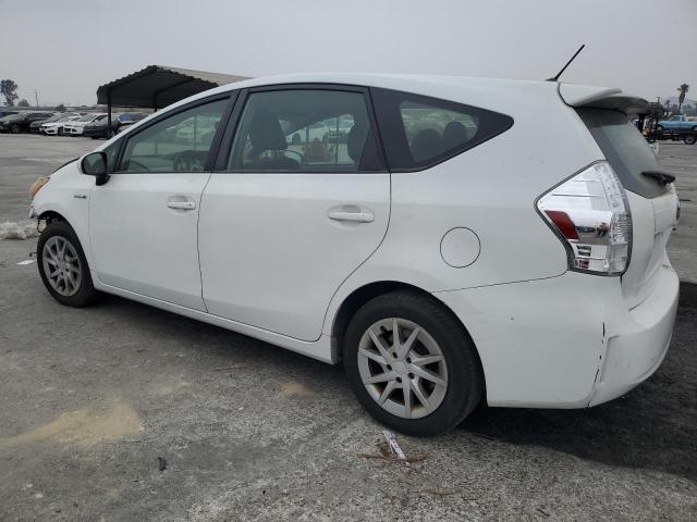 JTDZN3EU6FJ037272 - 2015 TOYOTA PRIUS V WHITE photo 2