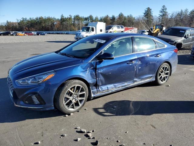 5NPE34AB9KH806705 - 2019 HYUNDAI SONATA LIMITED TURBO BLUE photo 1