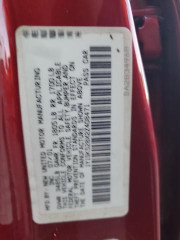 1Y1SK528X2Z408471 - 2002 CHEVROLET GEO PRIZM BASE RED photo 12