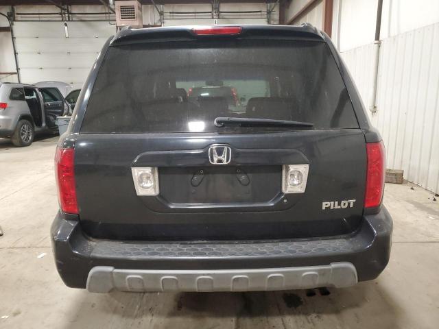 2HKYF18534H600642 - 2004 HONDA PILOT EXL BLACK photo 6