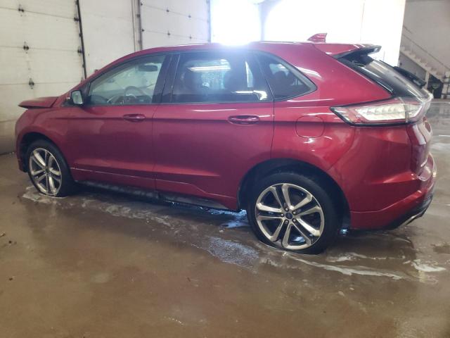 2FMPK4AP8GBC10782 - 2016 FORD EDGE SPORT BURGUNDY photo 2