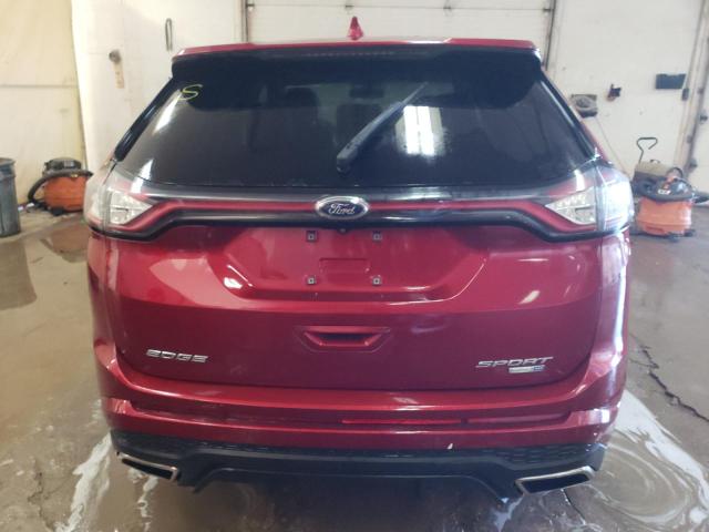 2FMPK4AP8GBC10782 - 2016 FORD EDGE SPORT BURGUNDY photo 6